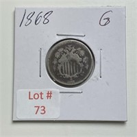 1868 Shield Nickel