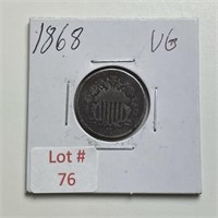 1868 Shield Nickel