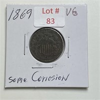 1869 Shield Nickel