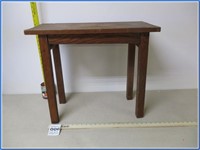 SMALL WOOD TABLE - 20 1/2" TALL X 23 1/2" X 12"