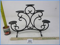 IRON CANDLE HOLDER 15IN