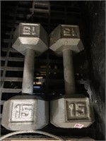 2 15lb Hand / Dumbbell Weights