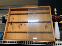 Large 52 Miniature Spoon Display with Glass Doors