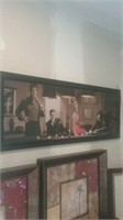 Classic James Dean playing pool framed print