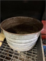 Galvanized bucket bottom is almost out