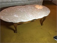 Granite Top French Coffee Table ( 48" L x 24" W )