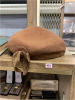 Vintage Orange Hat New Kap 100% Wool