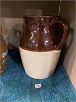 Two Tone Pottery Pitcher