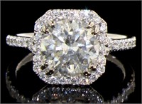 14kt Gold 3.43 ct Round Brilliant Diamond Ring