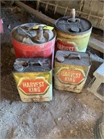 3 Harvest king cans and 1 other