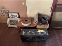 Suitcase, Wood Box, etc