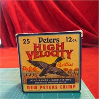 Peters 12 Ga High Velocity Shotgun shells.
