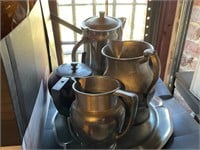 5 Piece Pewter Lot
