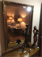 Gold Framed Foyer Mirror ( 34" W x 49" T)