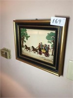 Hand Paint on Glass Carriage & Picture (2)