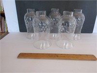 5 Etched Glass Light Covers Shades