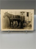 Postmaster with Horse & Carriage