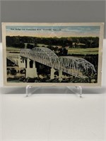 1927 Postmarked New Bridge Over Cumberland River