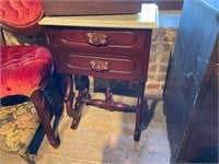 Victorian Marble Top Night Stand