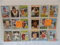 1964-69 Topps (18) Assorted Cards