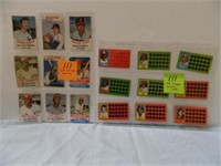 81 Topps Scratch Offs, Cut Out Cards (9) ea. w/