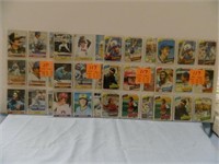 (4) Sheets 79, 80 Topps w/ Bench, Jackson, Rose,