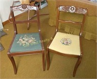 Chairs - Embroidered Seats
