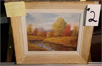 Clayson Baker oil painting  1972 “Fall Landscape”