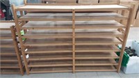 Wooden Shelf Unit 37 x 51 1/2 × 14