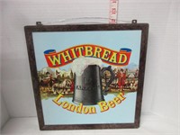 2 SIDED WHITBREAD FRAMED LONDON BEER SIGN