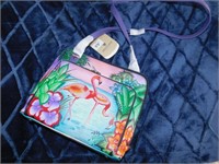 ANUSCHKA HAND PAINTED BRAND NEW PURSE WITH TAGS
