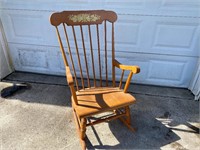 Wooden rocking chair