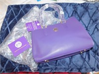 JOY MANGANO PURPLE PURSE NEW IN BAG WITH TAGS