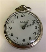 Silver Bull’s Eye Pocket Watch