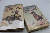 (2) Will James Books: Cowboys 1924, Sand 1929