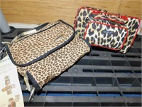 2 ANIMAL PRINT BAGS, INCLUDING EVERYTHING BAG AND