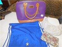 JOY & IMAN PURPLE PURSE NEW WITH TAGS INCLUDING