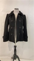 Pink Envelope Women’s Large Black Trench Coat*