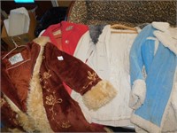 4 VINTAGE COAT RED PRICE'S,SOME HOLES,BLUE