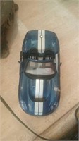 Blue and white diecast Shelby