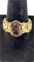 Women’s Gold plated sterling silver Sz 8 Ring