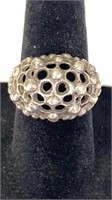 Chunky Silver Size 6.5 Ring