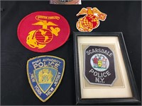 Vintage Police and Marine Patches