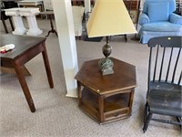 Hexagon Table and Lamp