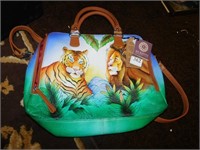 SUKRITI TIGER AND LION PURSE, BRAND NEW WITH TAGS
