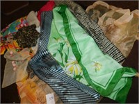 ASSORTED SCARFS, INCLUDING PRINCESS BALL GOWN,