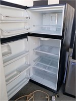 black fridge - glass in shelves broken
