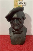 Cast Iron Bust Marked Wagner