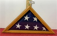 Folded U.S. Flag in Display Box