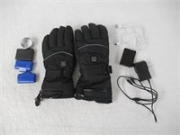 Electric Heated Gloves, Black, 1-Pair, XL